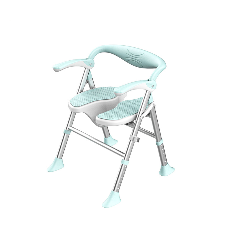 SOROYA U-Shaped Shower Chair for Seniors – Adjustable Bath Seat with Arms, Easy-Clean Cut-Out Design, Non-Slip Heavy Duty Support