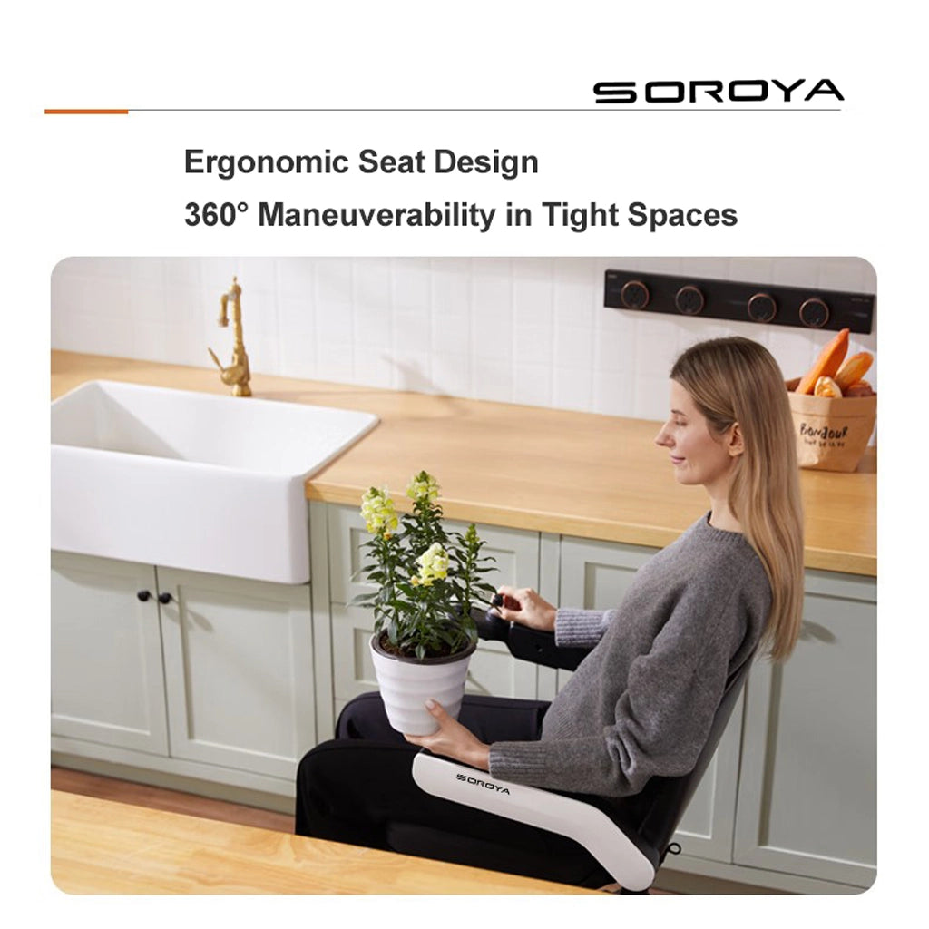 SOROYA Foldable Electric Wheelchair for Seniors – Lightweight Portable Mobility Scooter with 20Ah Lithium Battery, Long Range, Dual Motor, Travel-Friendly