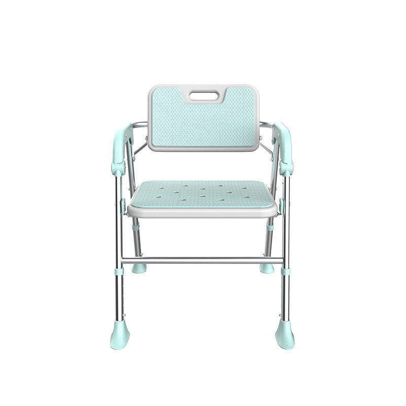 SOROYA Shower Chair for Seniors – Heavy Duty Bath Seat with Back & Arms, Adjustable Height, Non-Slip Aluminum Shower Stool
