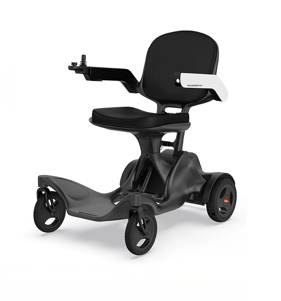 SOROYA Foldable Electric Wheelchair for Seniors – Lightweight Portable Mobility Scooter with 20Ah Lithium Battery, Long Range, Dual Motor, Travel-Friendly