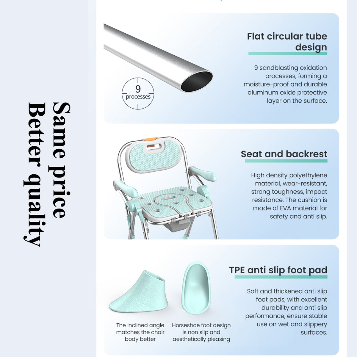 SOROYA Minimalist Home Edition Shower Seat – Professional Safety Wrapped in Elegant Home Design