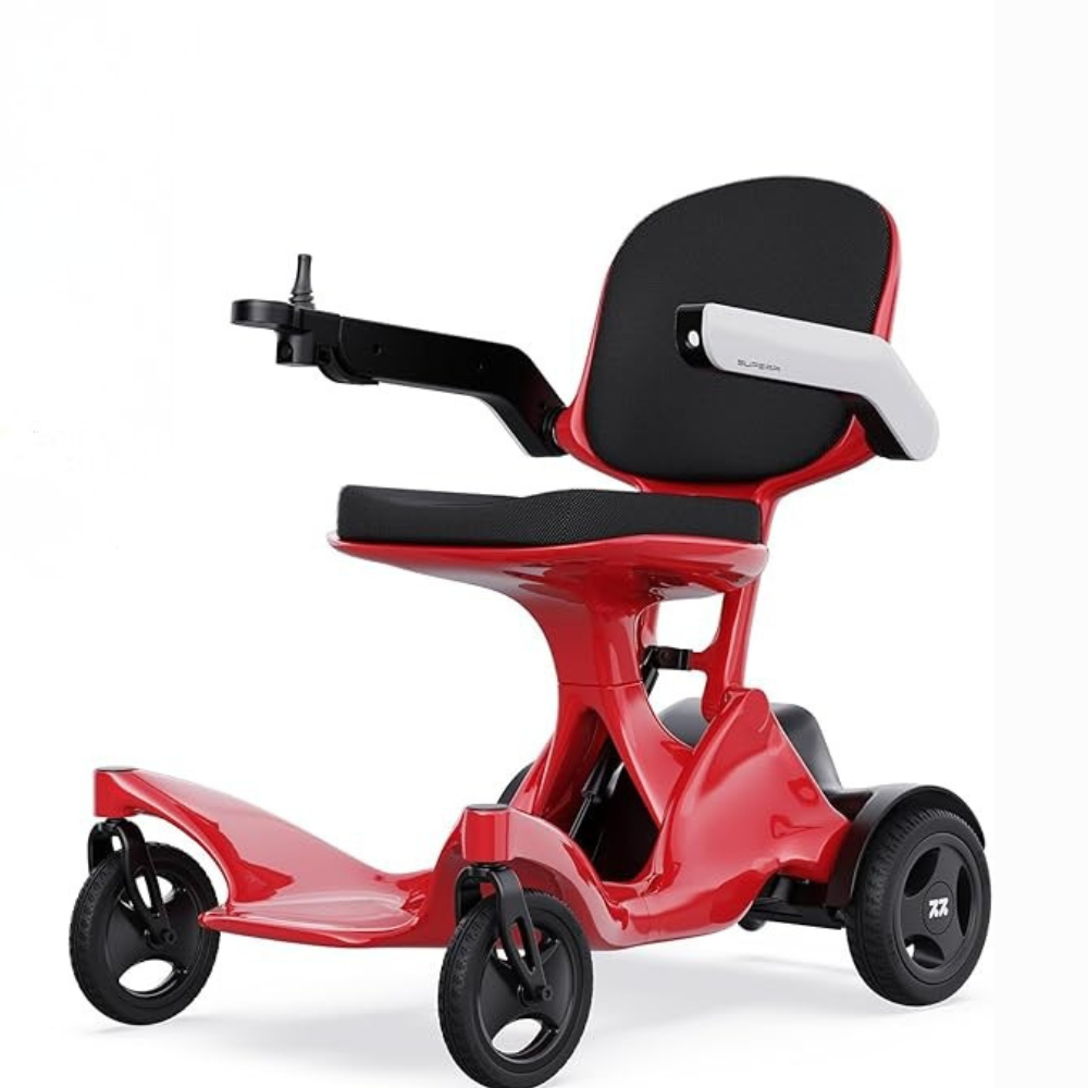 SOROYA Foldable Electric Wheelchair for Seniors – Lightweight Portable Mobility Scooter with 20Ah Lithium Battery, Long Range, Dual Motor, Travel-Friendly